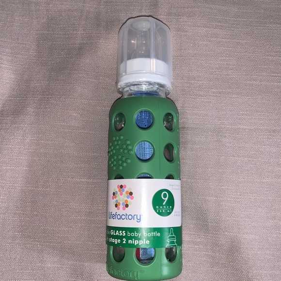 LIFEFACTORY BABY GLASS BOTTLE, GRASS GREEN… - Picture 5 of 7